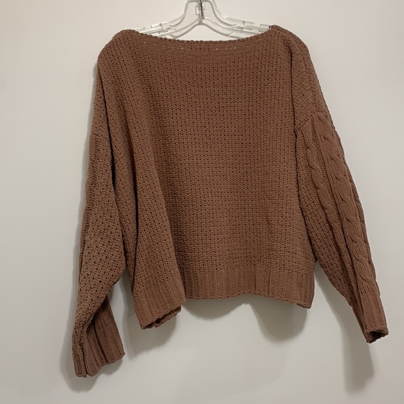 Mauve Chenille Knit Sweater - Picture 7 of 8